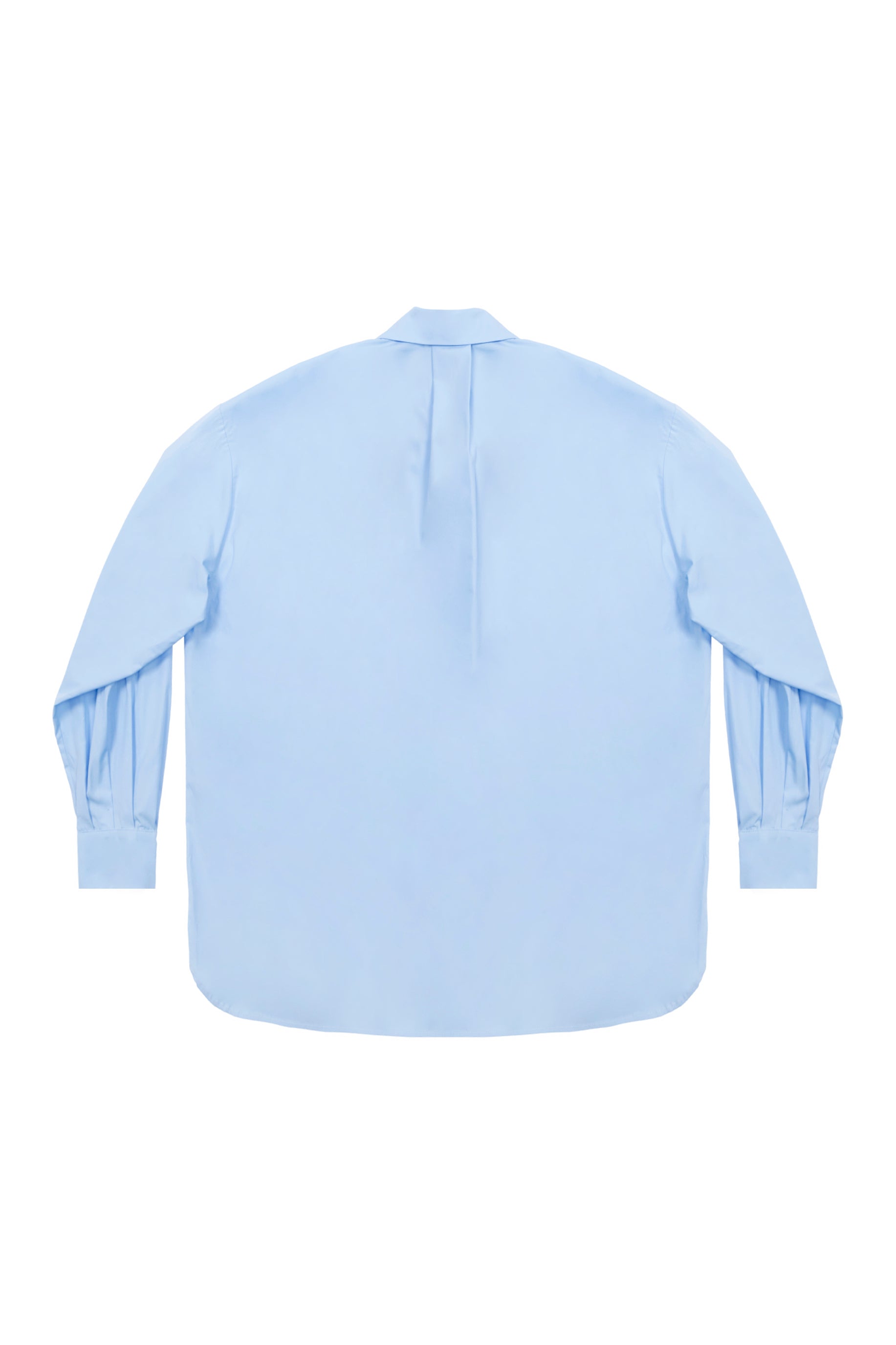 Pleat-Sleeve Oversized Shirt