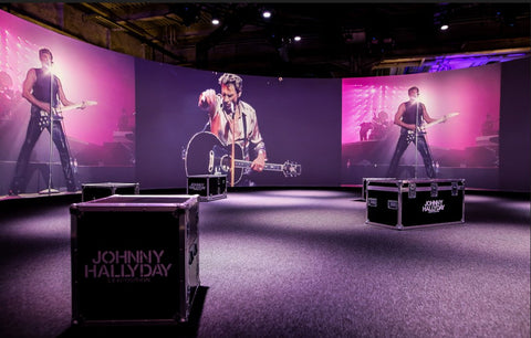 Concert immersif à 360° de Johnny Hallyday au sein de l'exposition