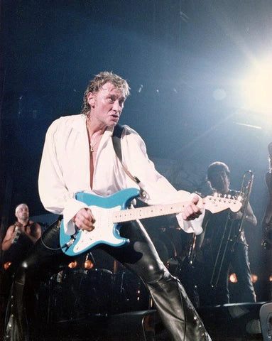 Guitare Fender Stratocaster bleue de Johnny Hallyday
