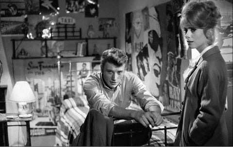 Johnny Hallyday dans le film Les parisiennes en 1962