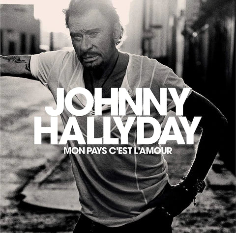 Pochette de l'album Mon pays c'est l'amour de Johnny Hallyday