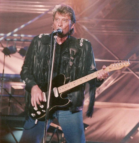 Tenue de scène de Johnny Hallyday lors du concert de génération rock'n'roll en 1989