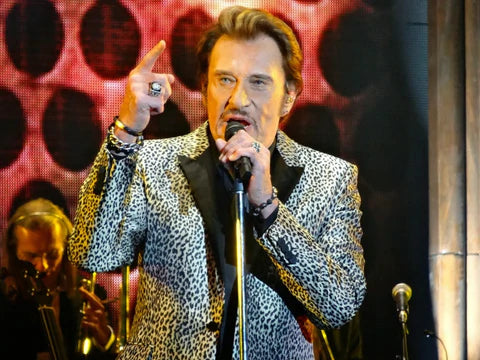 Tenue de scène de Johnny Hallyday lors du concert des vieilles canailles en 2014