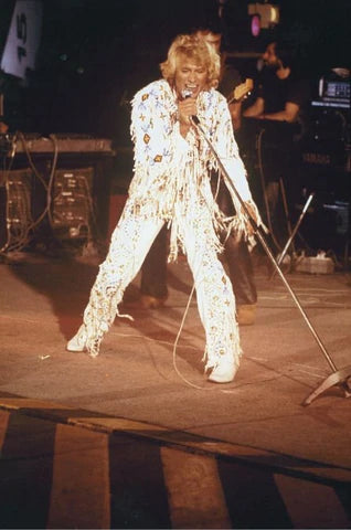 Tenue de scène de Johnny Hallyday lors du concert sur le porte-avions Le Foch à Toulon en 1979