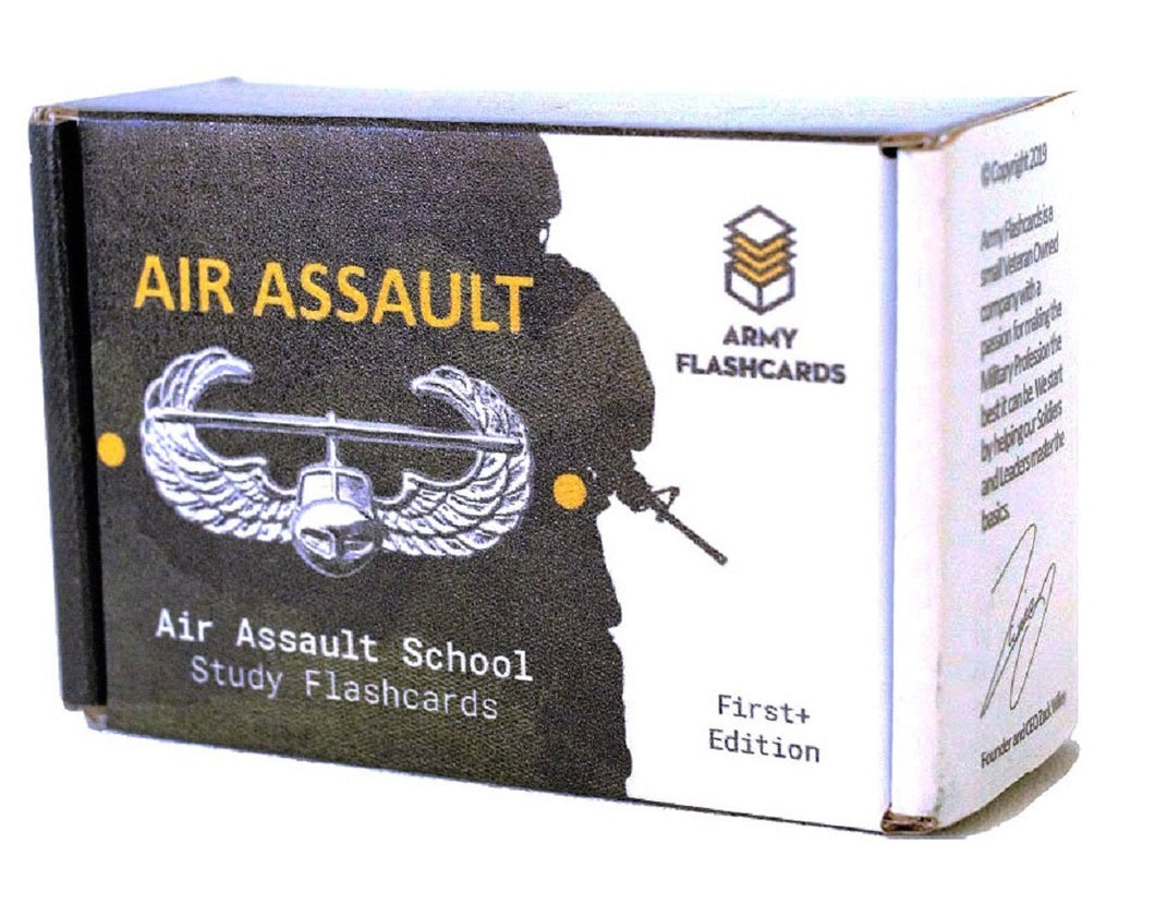 Air Assault Study Flashcards Sabalauski Air Assault School Handbook