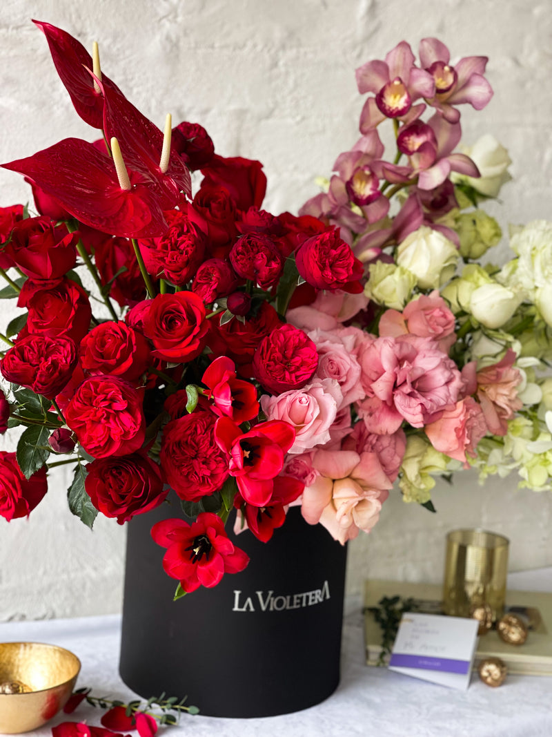 Rosas en Caja | Mejor floreria | envia flores San Pedro – La Violetera