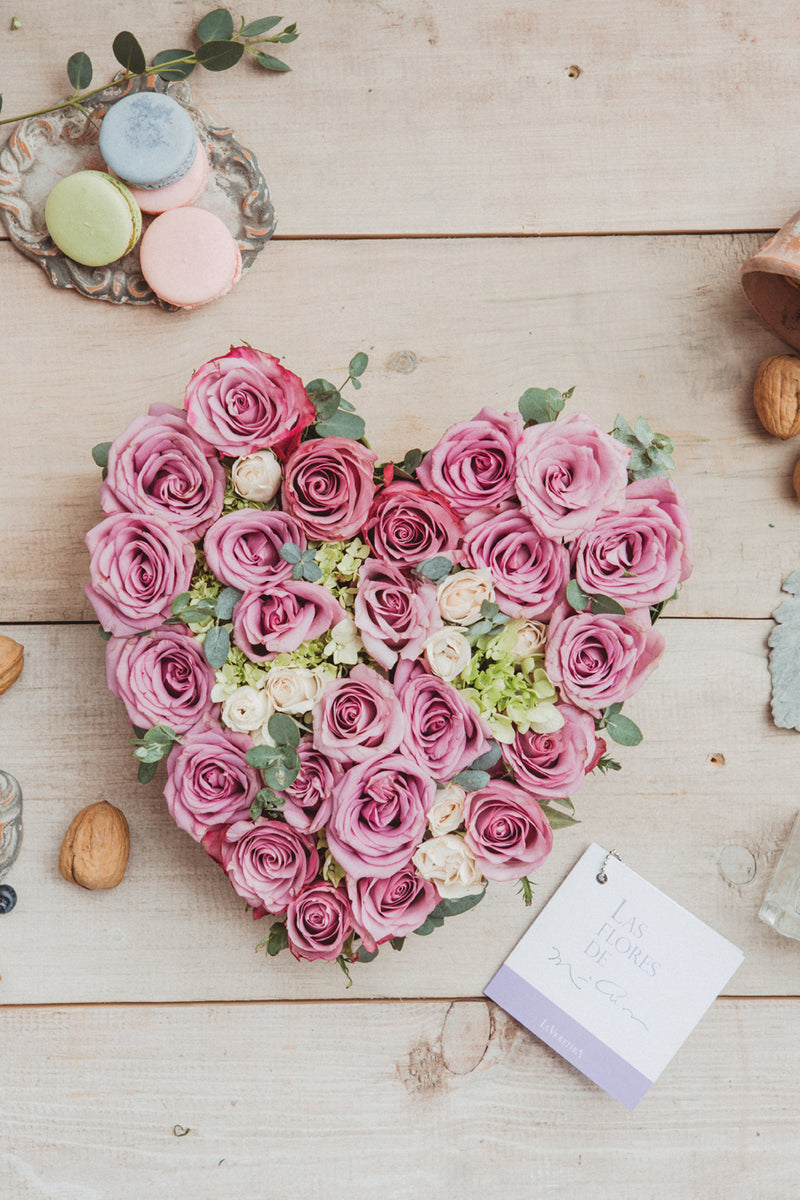 Corazón con rosas | Envíos a Domicilio | Florería en Monterrey – La  Violetera