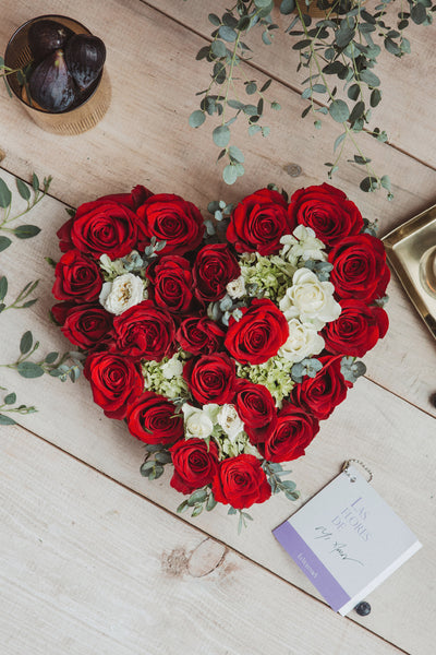 Envía flores | Florería en Monterrey | Corazón de rosas – La Violetera