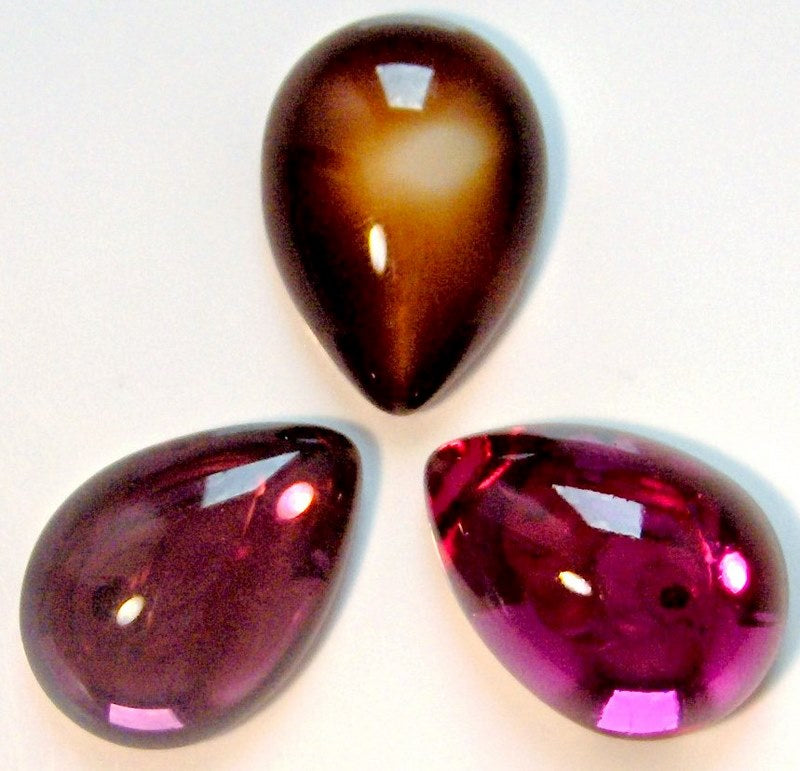 Glass Pear / Pendaloque Cabochons