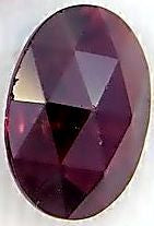 Glass Imitation Garnets Oval Specialty Stones