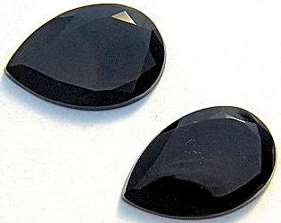Pear Shape Black Onyx Natural Stones
