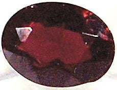 Garnet Faceted Ovals Natural Stones