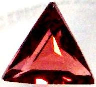Garnet Faceted Triangles Natural Stones