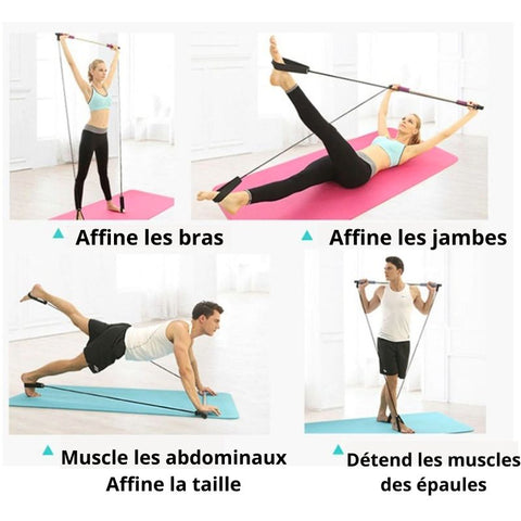 Barre d'exercices de pilates de fitness de musculation - My féerie