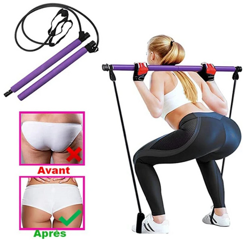 GYMSTICK™ - Barre de Pilates pour travailler Musculation et Fitness