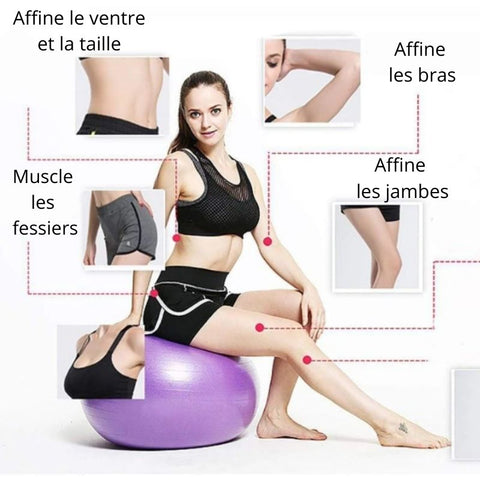 Les exercices à faire avec un ballon de pilates pour muscler abdos, bras et  fessiers