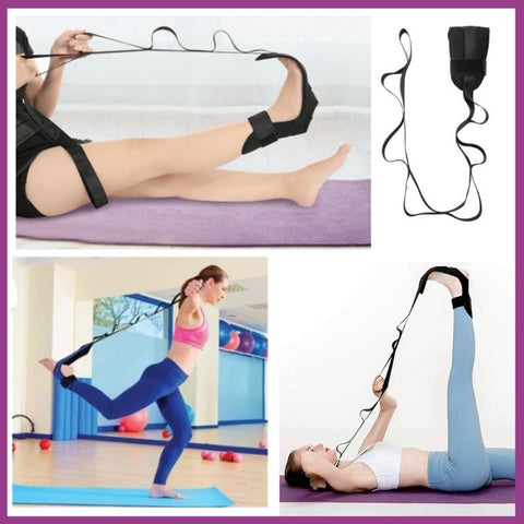 Amdohai Sangle d'étirement de yoga 10 pieds Sangle d'exercice en