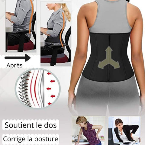 Best slimming latex corset that corrects posture and relieves the back - My Féerie