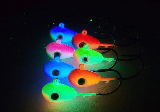 TUNGSTEN GLOW JIG Set 8, 9, 10mm - Goliath UV GLOW Tungsten Jig