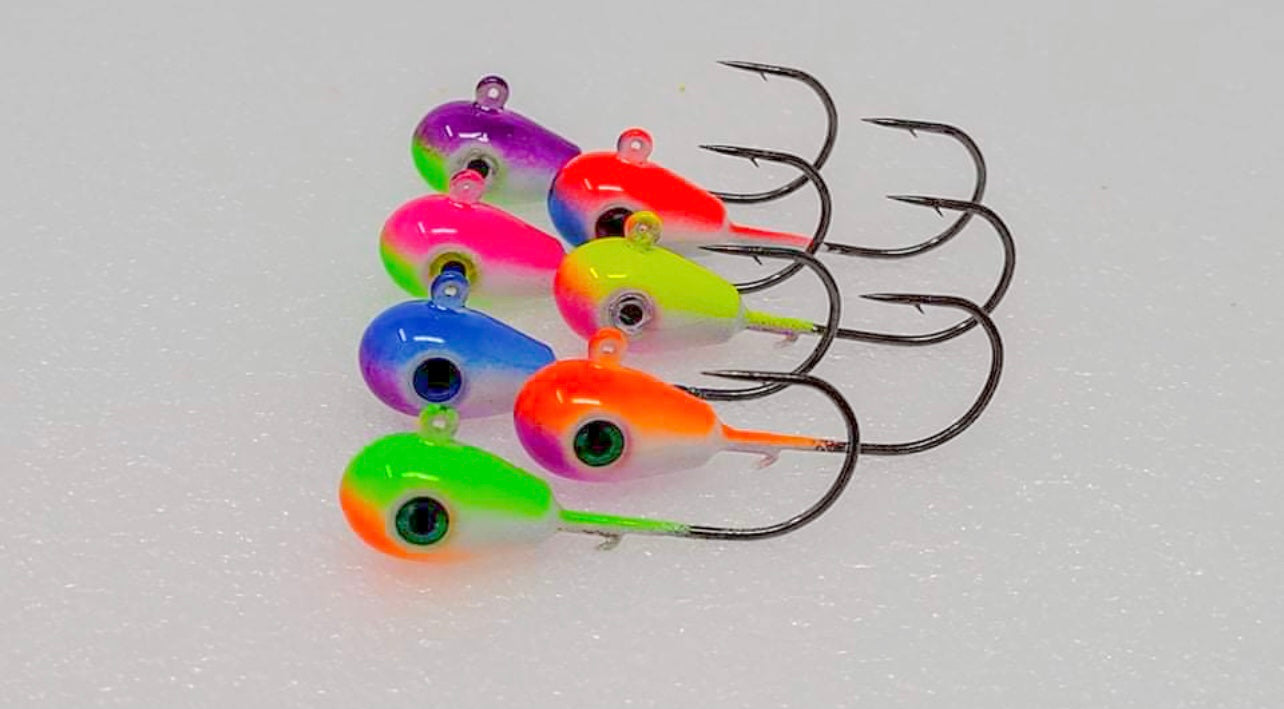 UV with glow Crappie Click jigs