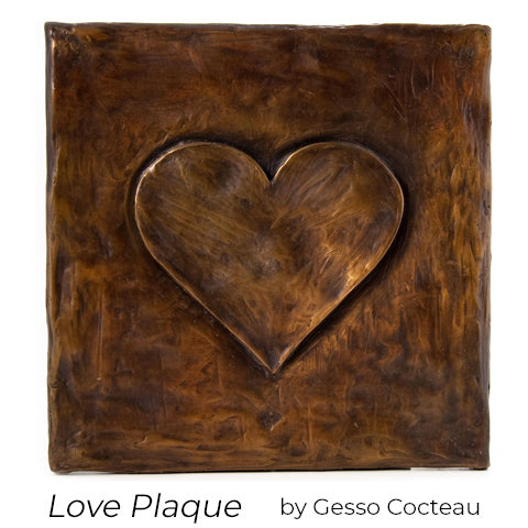 Love Plaque by Gesso Cocteau