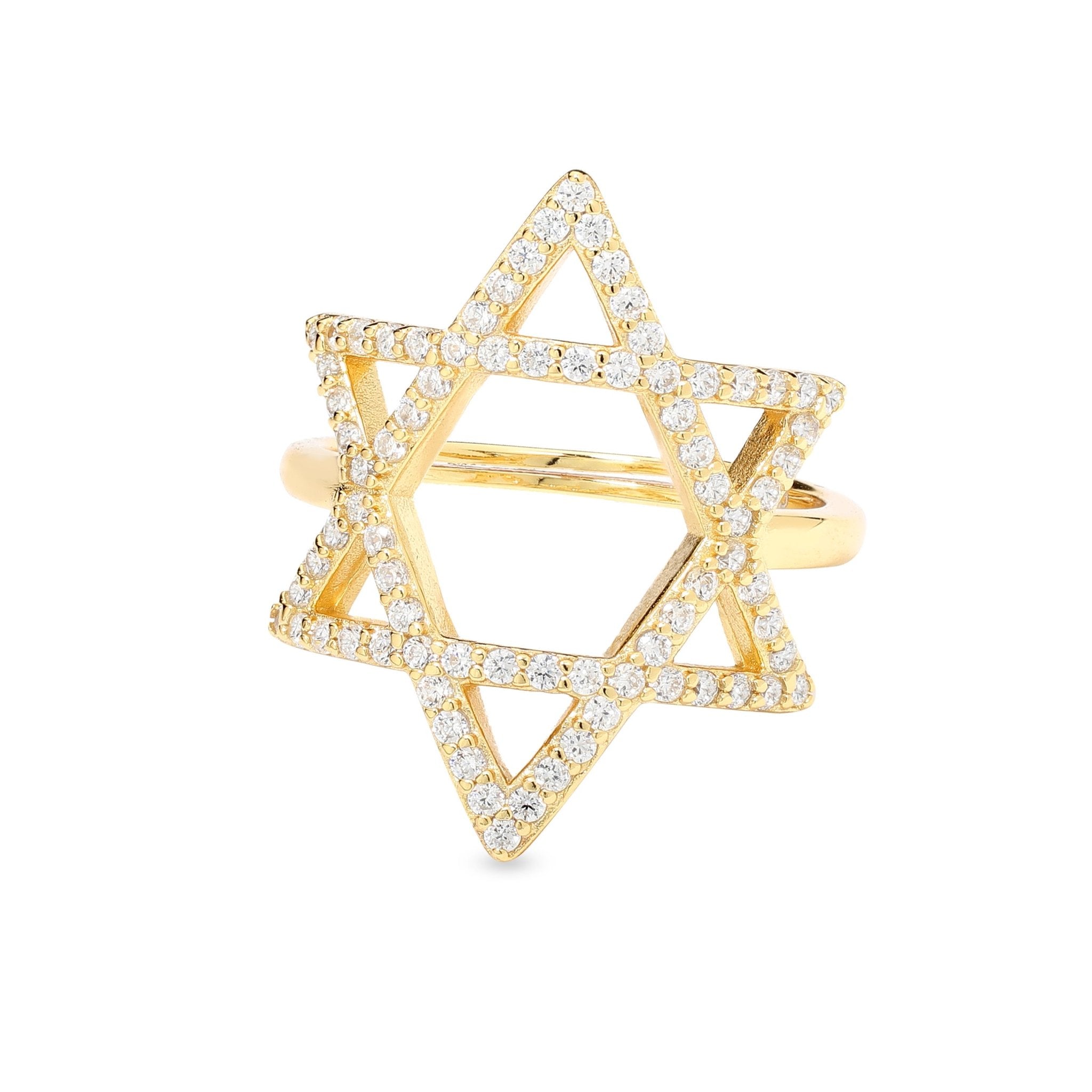 Star of David Ring Pave - NOA Jewels product image