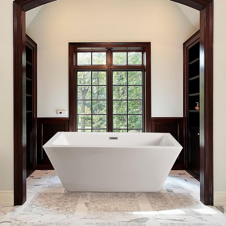 N 320 60fswh Fm 60 X 28 Freestanding Soaking Bathtub With Internal Drain