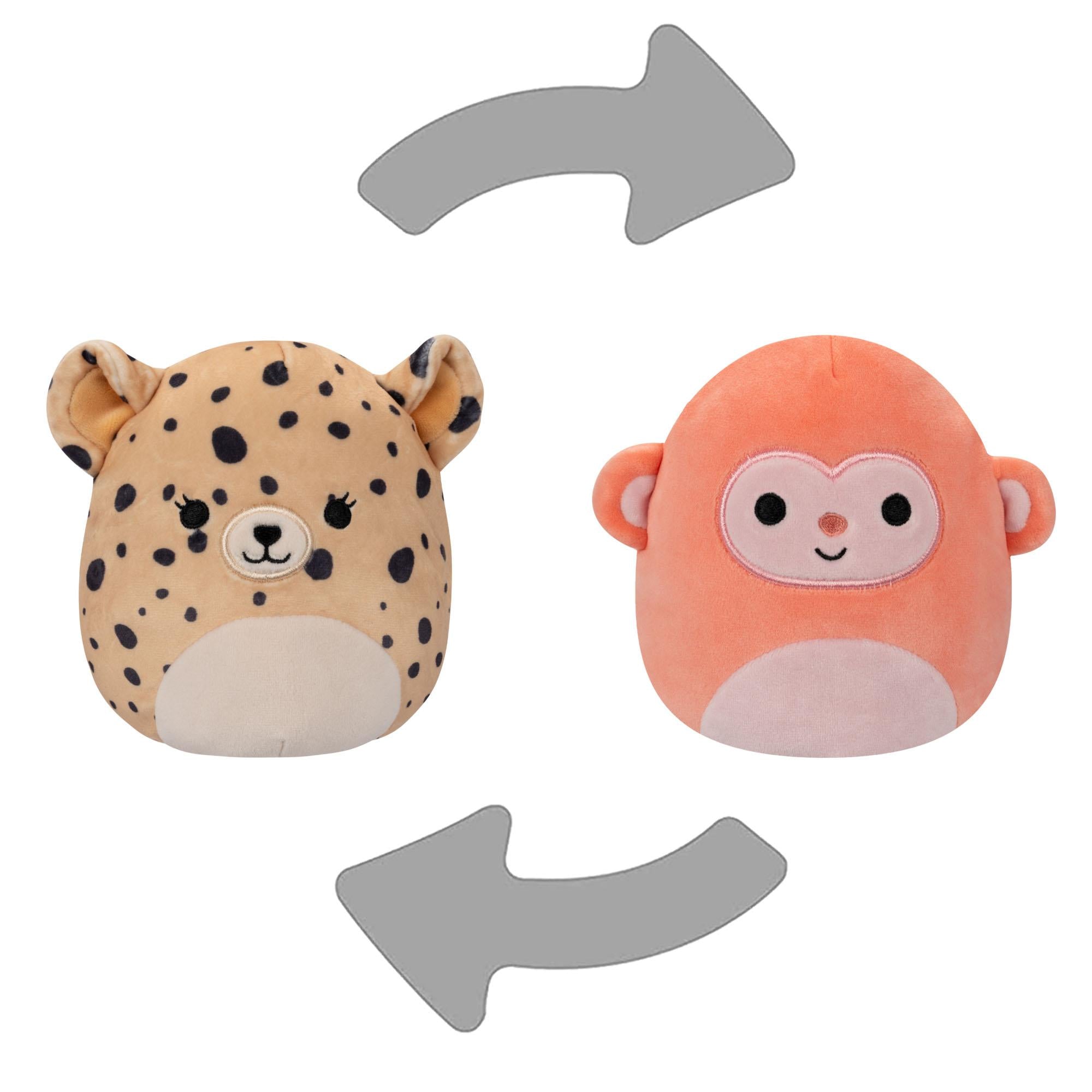 Billede af Squishmallows - Flip A Mallow Cheetah/Elton the Monkey 13 cm