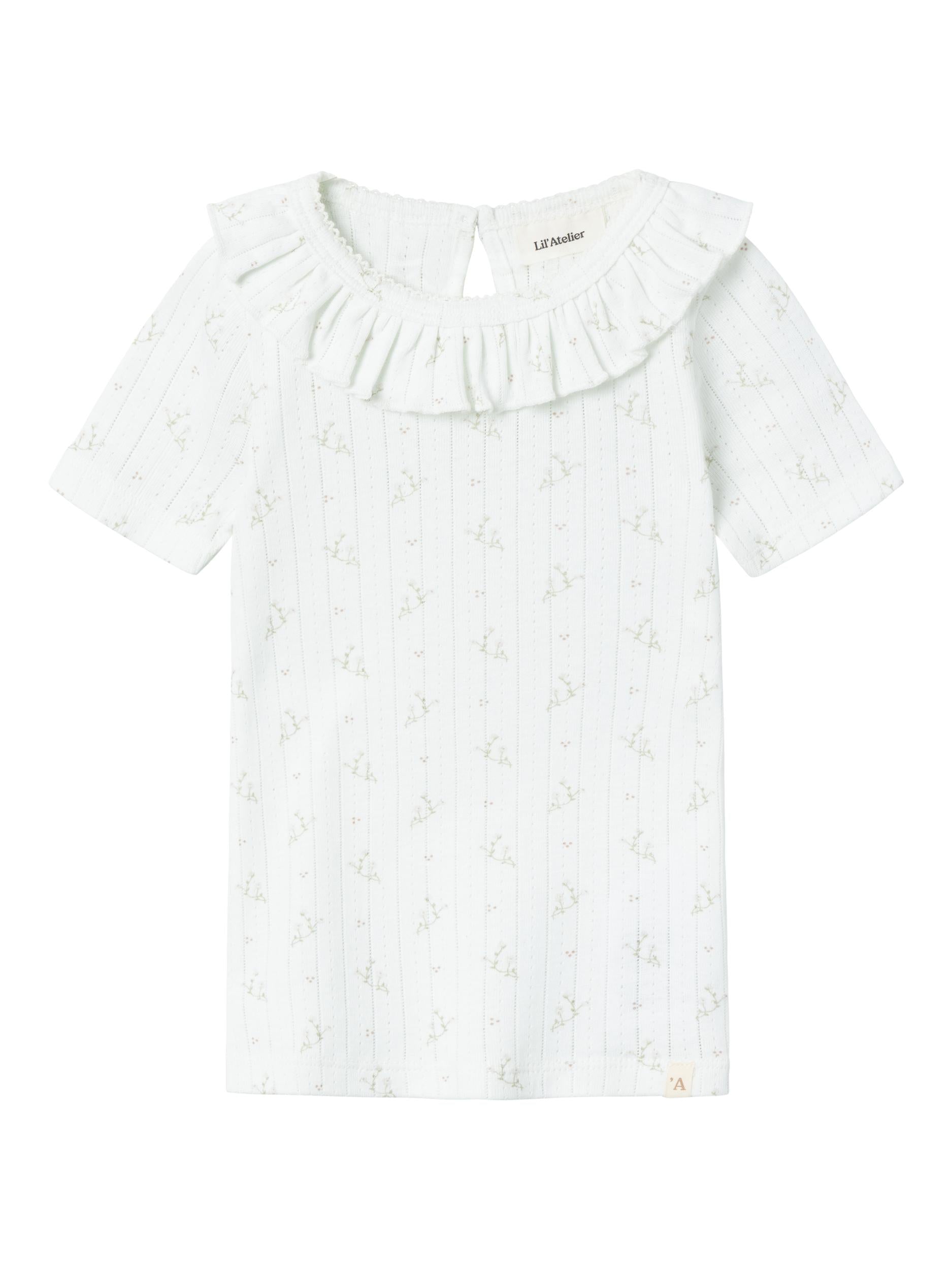 Se Lil Atelier Rachello Dia Slim Shirt - Coconut Milk - 92 cm hos Luxbaby.dk