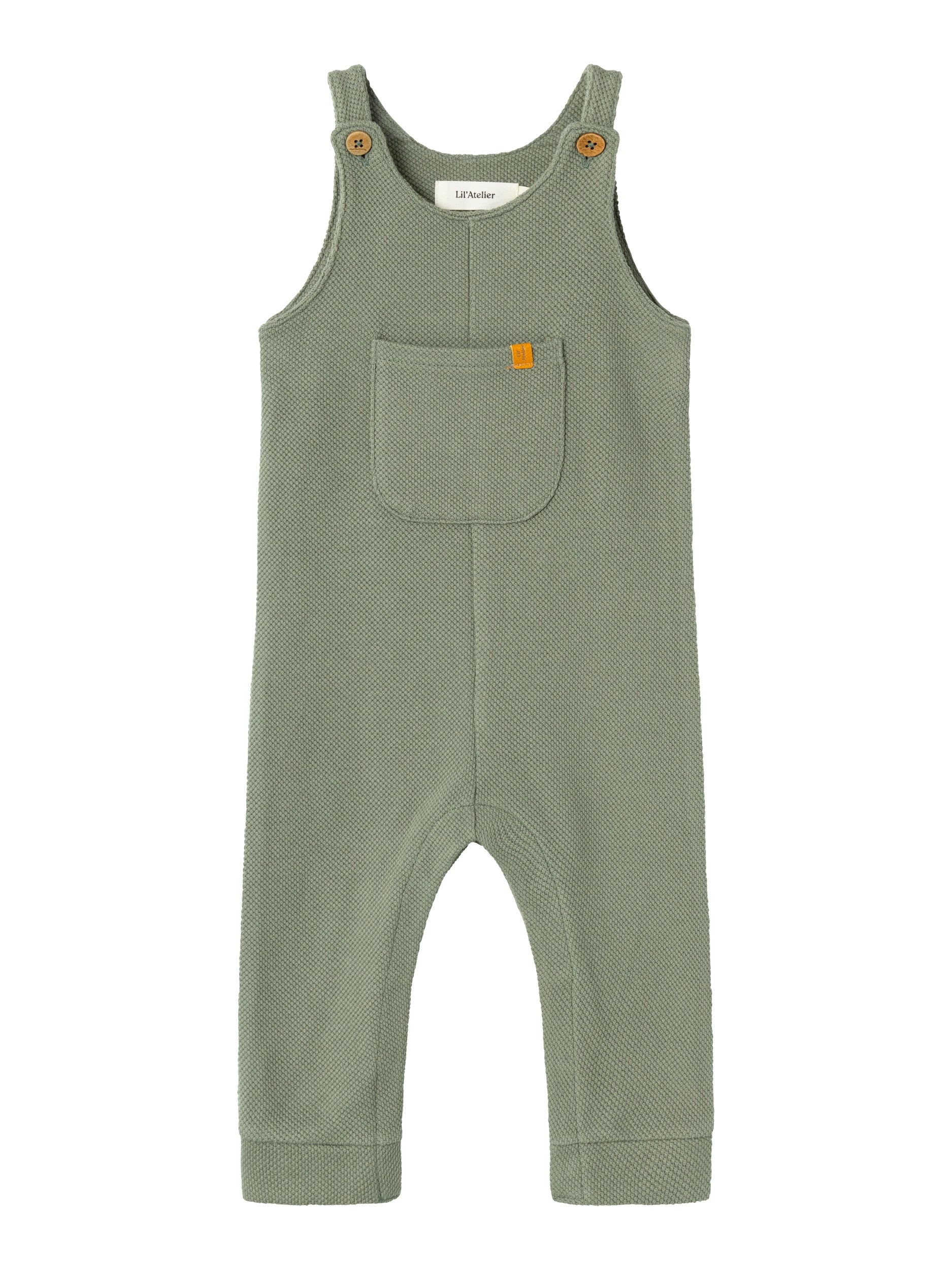Billede af Lil Atelier Talio Sweat Overall - Agave Green - 56 cm