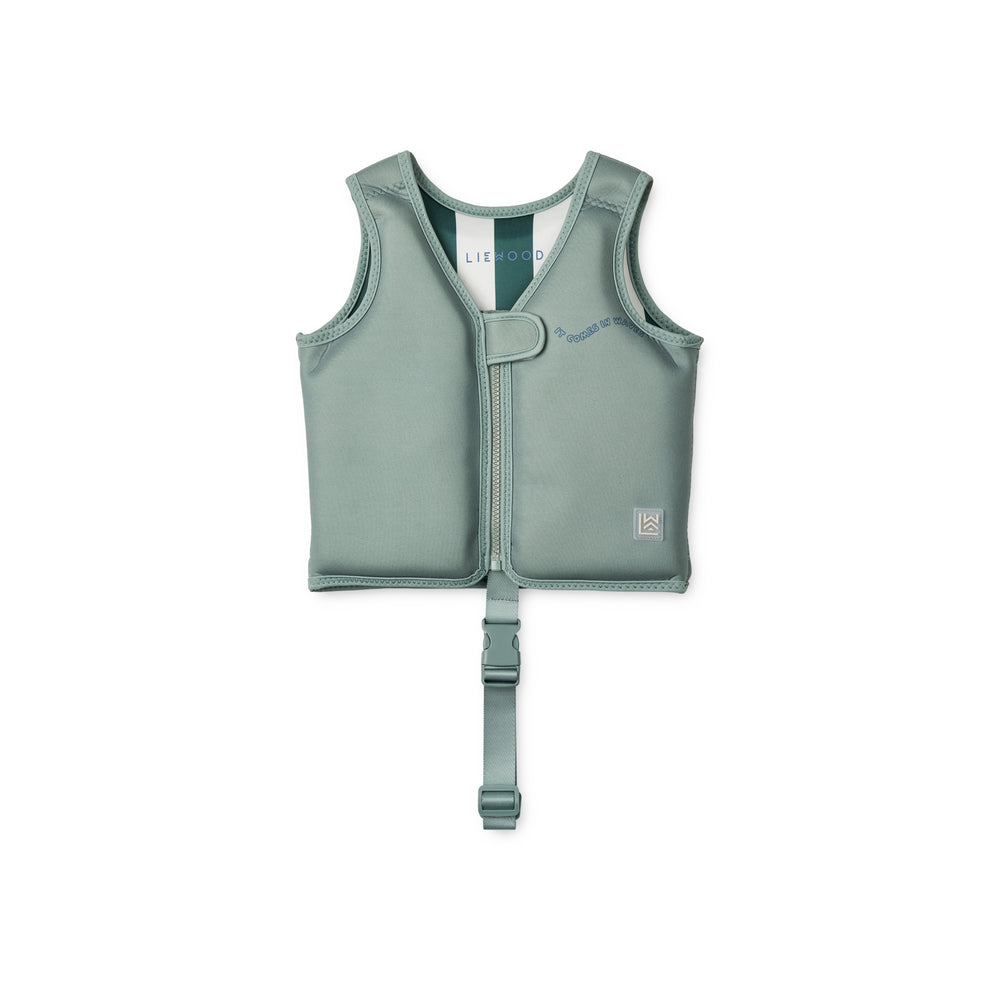 Billede af Liewood Dove Badevest - It Comes In Waves / Peppermint - 1-2 år / 11-15 Kg