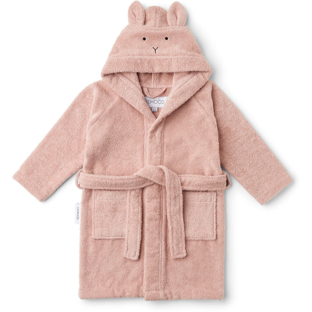 Se Liewood Lily Badekåbe - Rabbit rose - 1-2 år hos Luxbaby.dk