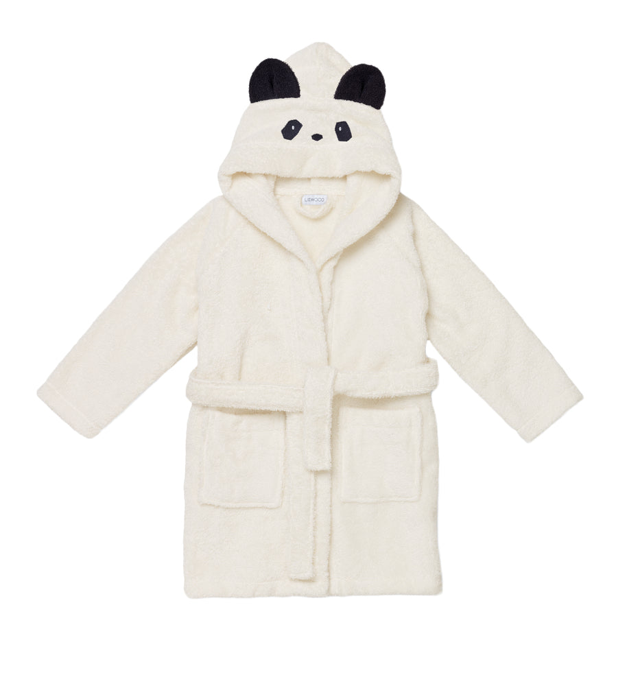 Billede af Liewood Lily Badekåbe - Panda Creme de la creme - 1-2 år