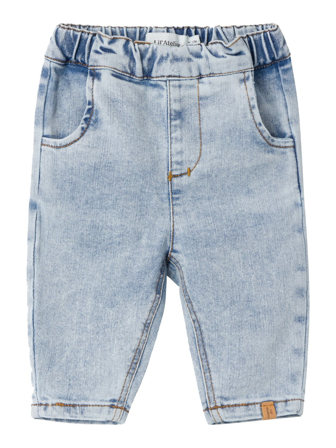 Se Lil Atelier Ben Tapered Jeans - Light Blue Denim - 56 cm hos Luxbaby.dk