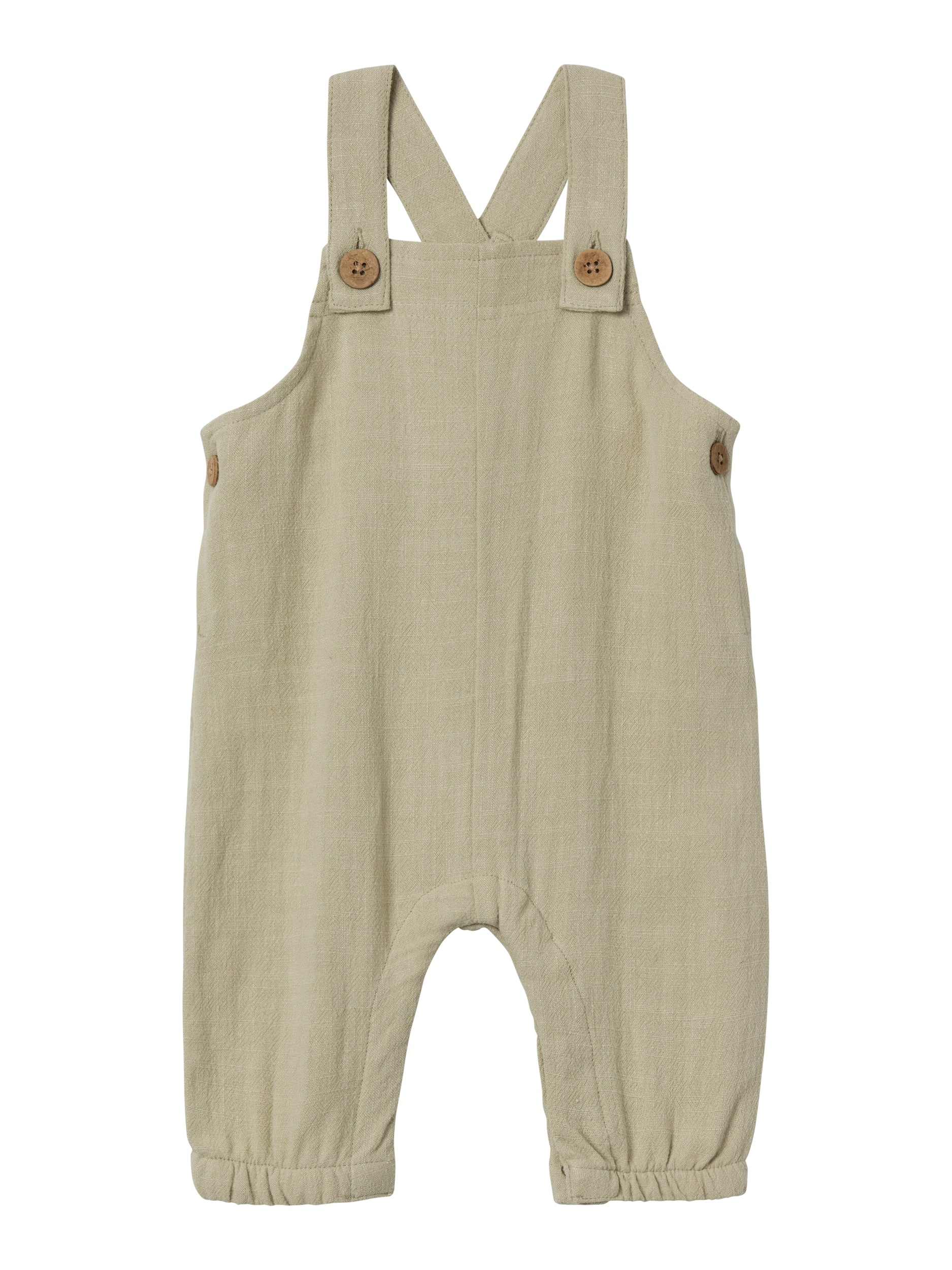 Se Lil Atelier Dolie Fin Loose Overall - Moss Grey - 56 cm hos Luxbaby.dk