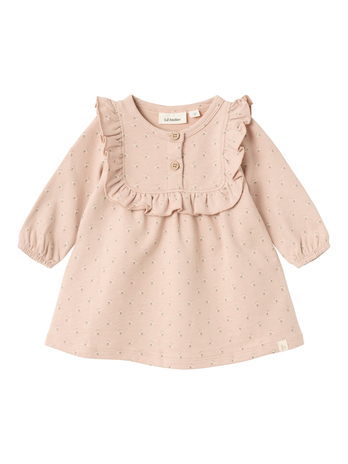 Billede af Lil Atelier Fanja Sweat Dres -Rose Dust - 56 cm