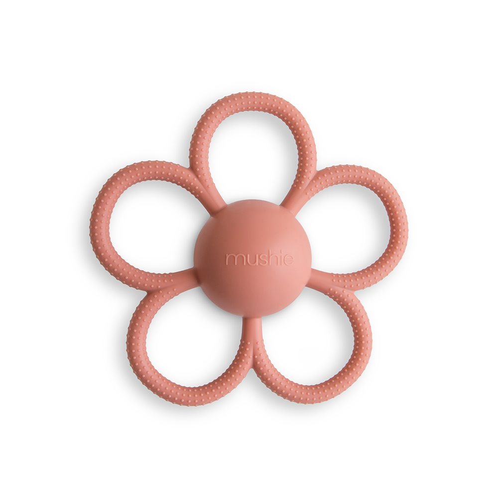 Se Mushie Rattle Teether - Daisy hos Luxbaby.dk