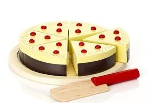 Billede af Magni Hvidchokoladekage med Skærekniv i Træ