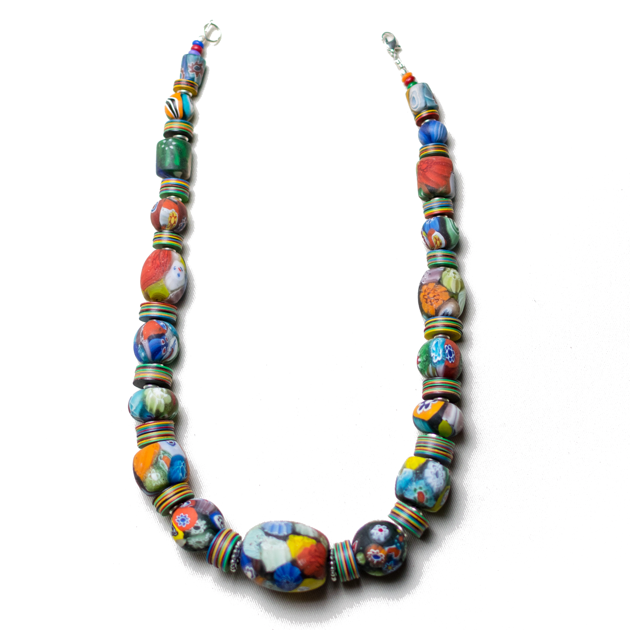 Colorful Massaga Bead Necklace Lakira Jewellery