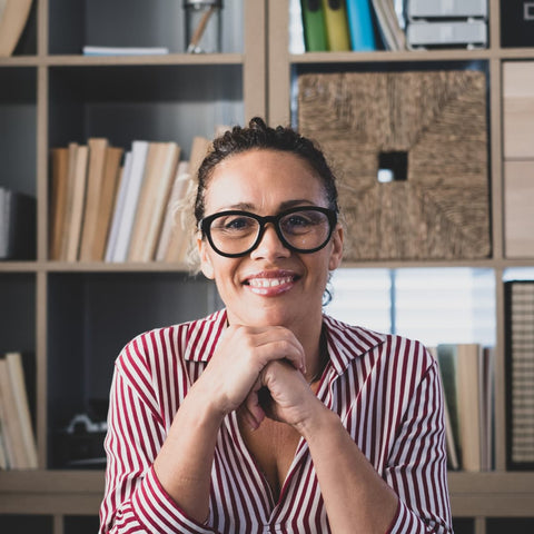 doppeltree Self-Care Starts with the Best Skincare Trends in 2023 woman at desk