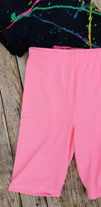 SALE - LARGE - Soft Pink Biker Shorts (051402)