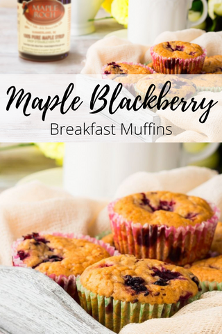 maple blackberry breakfast muffins