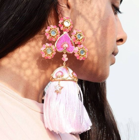 Sustain Earrings for Mehendi & Haldi Function