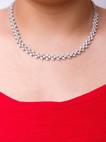 Single Line Diamond Necklace