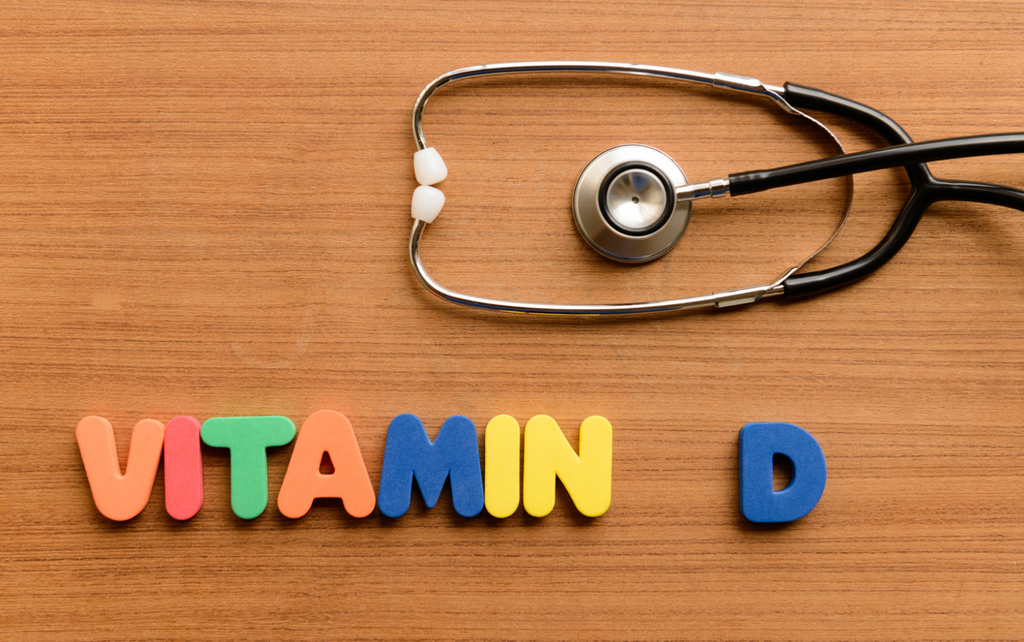 Vitamin D colorful lettering
