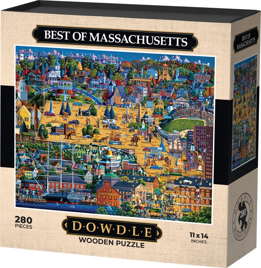 Best of Massachusetts - 500 Piece Dowdle Jigsaw Puzzle