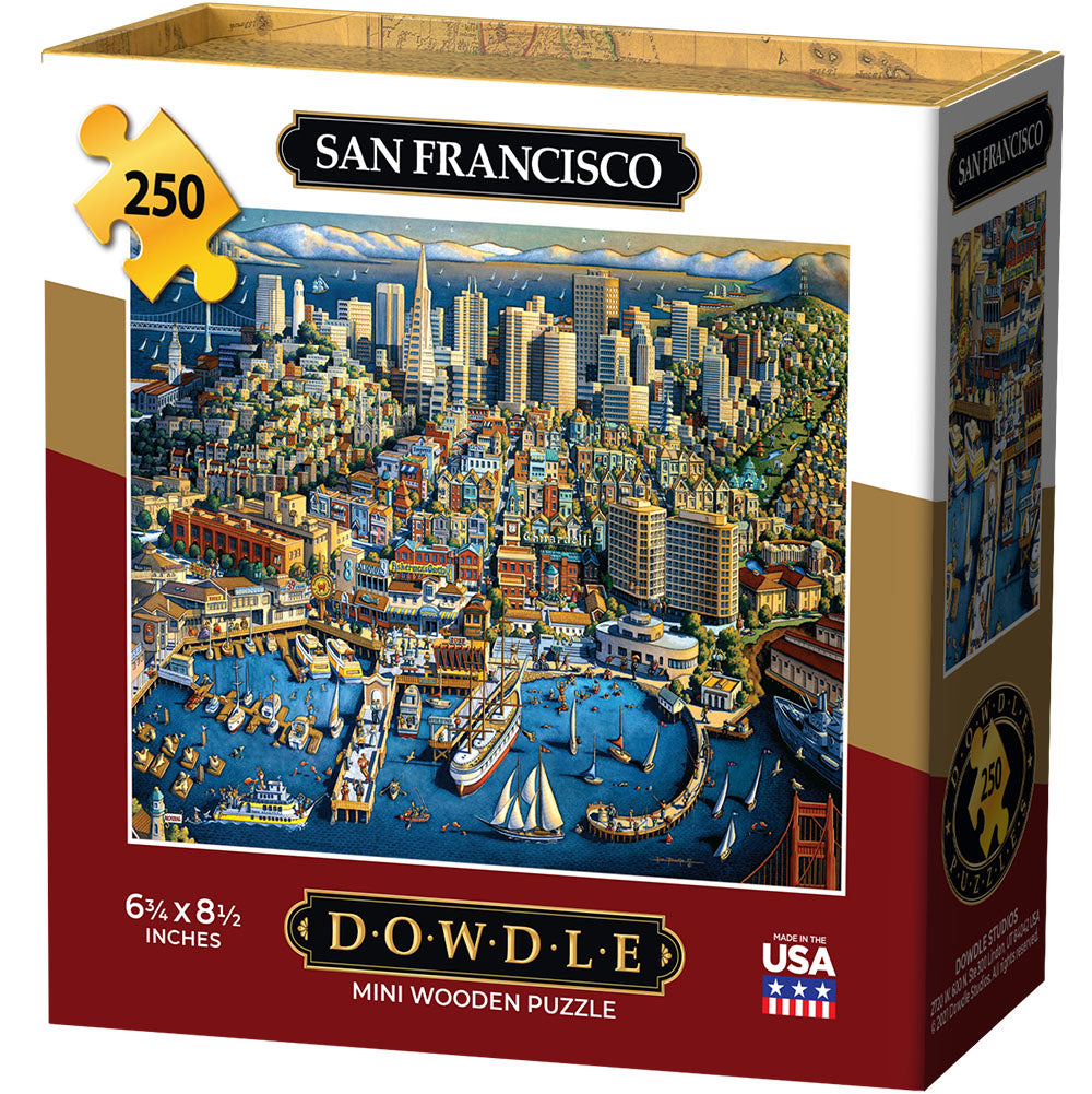 DOWDLE FOLK ART Jigsaw Puzzle São Francisco 1000 Pc : :  Brinquedos e Jogos