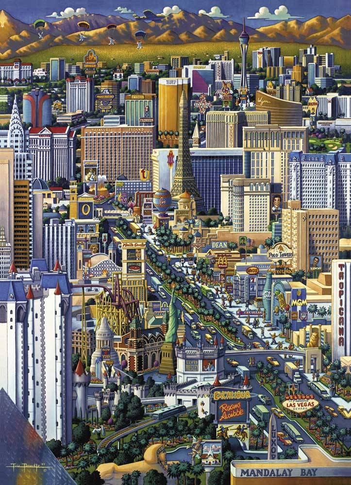 Las Vegas Print, Skyline Of Las Vegas