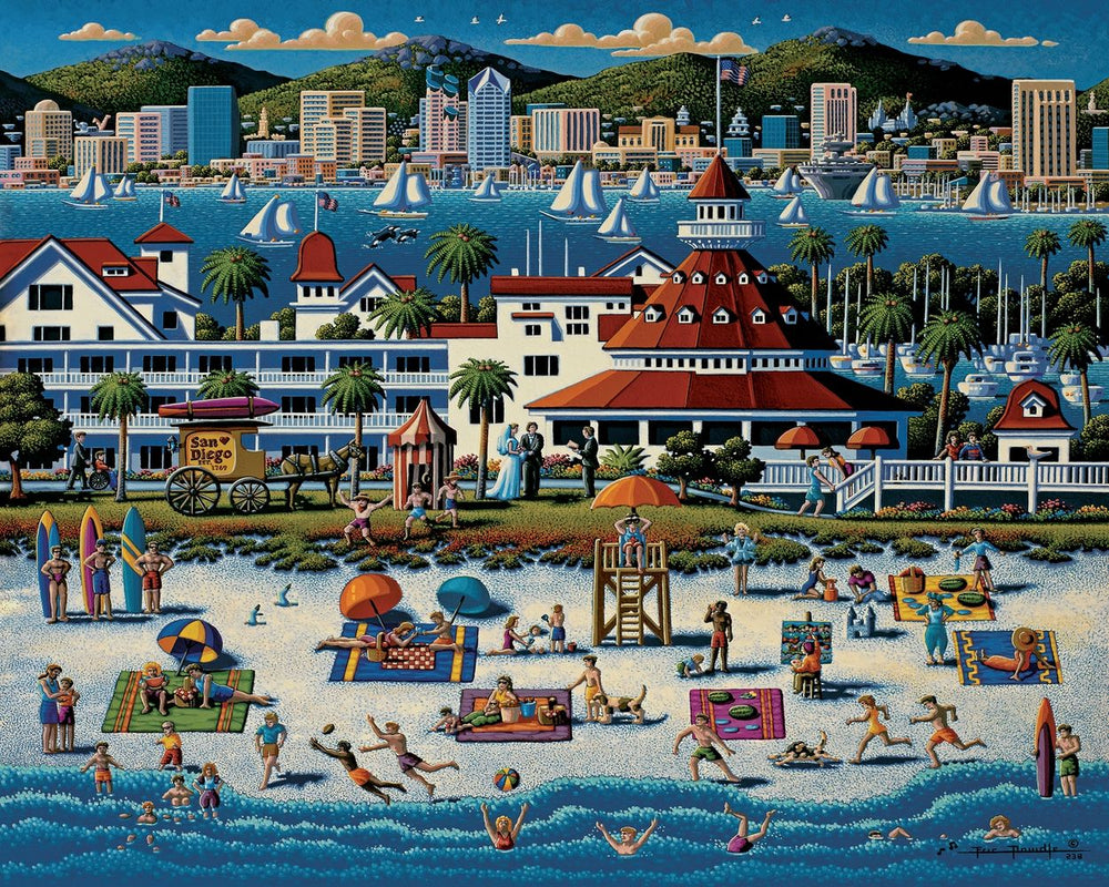 Santa Barbara Downtown - 500 Piece Dowdle Jigsaw Puzzle