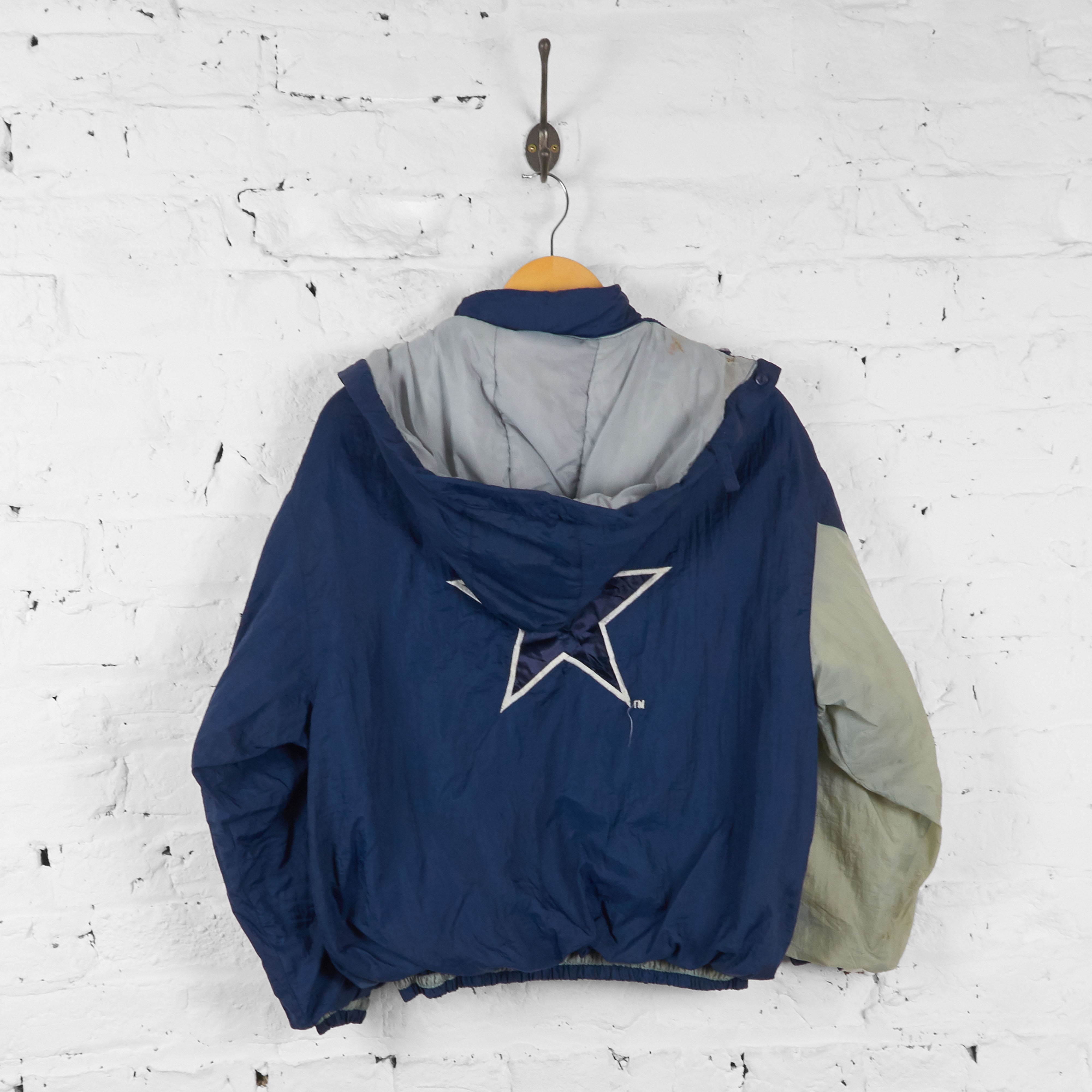 90s Dallas Cowboys Hooded Puffy Jacket - Men's Small, Women's